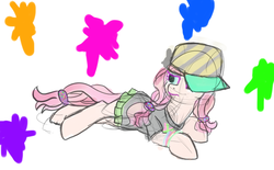Size: 671x415 | Tagged: safe, artist:tanmansmantan, pony, chirpy chips, clothes, crossover, ponified, skirt, solo, splatoon
