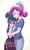 Size: 840x1380 | Tagged: safe, artist:ta-na, dean cadance, princess cadance, sci-twi, twilight sparkle, equestria girls, g4, my little pony equestria girls: friendship games, :t, blushing, boob smothering, breast pillow, breasts, busty princess cadance, clothes, comforting, crystal prep academy uniform, cute, duo, duo female, female, frown, glasses, hair bun, hug, looking away, ponytail, school uniform, sisters-in-law, skirt, smiling, twiabetes