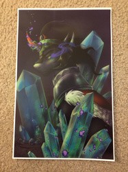 Size: 1280x1707 | Tagged: safe, artist:katotter, king sombra, g4, crystal, poster