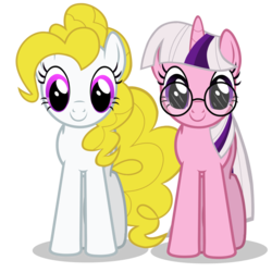 Size: 1024x1024 | Tagged: safe, artist:djbit-3, surprise, twilight, g1, g4, g1 to g4, generation leap, glasses