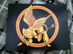 Size: 1024x768 | Tagged: safe, artist:radiovid, photo, ponified, the hunger games