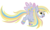 Size: 1500x900 | Tagged: safe, artist:jakeraschestadt, derpy hooves, pegasus, pony, g4, epic derpy, female, mare, rainbow power, rainbow power-ified, simple background, solo, transparent background, vector, xk-class end-of-the-world scenario