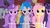 Size: 1920x1080 | Tagged: safe, artist:madameleflour, amethyst star, angel bunny, berry punch, berryshine, bon bon, carrot top, fluttershy, golden harvest, lyra heartstrings, sparkler, sweetie drops, twilight sparkle, oc, oc:sethisto, oc:the living tombstone, earth pony, pegasus, pony, unicorn, g4, background pony, earth pony oc, female, headphones, male, mare, night, self ponidox, stallion, unicorn twilight