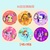 Size: 1000x1000 | Tagged: safe, applejack, fluttershy, pinkie pie, rainbow dash, rarity, twilight sparkle, g4, chinese, mane six