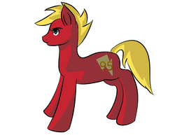 Size: 1600x1280 | Tagged: safe, artist:greensushiroll, pony, cars (pixar), lightning mcqueen, ponified, solo