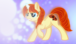 Size: 6920x4080 | Tagged: safe, artist:ivacatherianoid, oc, oc only, oc:blossom, pony, unicorn, absurd resolution, female, mare, solo, vector, wallpaper