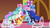 Size: 1280x720 | Tagged: safe, artist:godoffury, edit, edited screencap, screencap, princess celestia, princess luna, sunset shimmer, trixie, alicorn, pony, unicorn, g4, slice of life (episode), butt, female, mare, plot, present