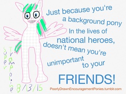 Size: 2048x1536 | Tagged: safe, artist:super trampoline, blossomforth, poorly drawn encouragement ponies, g4, 1000 hours in ms paint, encouragement, encouraging, eyes, frontal, horrifying, ms paint, text, tumblr