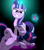 Size: 3500x4000 | Tagged: safe, artist:ponyecho, starlight glimmer, twilight sparkle, alicorn, pony, unicorn, g4, the cutie map, bad end, black background, crying, duo, equal cutie mark, equalized, face down ass up, female, game over, glowing horn, horn, injustice, magic, mare, show accurate, simple background, telekinesis, the bad guy wins, this will end in communism, twilight sparkle (alicorn), twilight's cutie mark