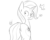 Size: 500x400 | Tagged: safe, artist:rice, trixie, pony, unicorn, g4, blushing, butt, female, mare, monochrome, plot, sketch, solo, surprised