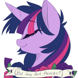 Size: 900x900 | Tagged: safe, artist:silbersternenlicht, twilight sparkle, alicorn, pony, g4, eyes closed, female, mare, portrait, solo, twilight sparkle (alicorn)