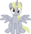Size: 3078x3436 | Tagged: safe, artist:luckreza8, derpy hooves, alicorn, pony, g4, .svg available, derpicorn, female, high res, inkscape, meme, race swap, simple background, solo, thanks m.a. larson, transparent background, vector, xk-class end-of-the-world scenario