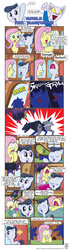 Size: 1024x3701 | Tagged: safe, artist:inspectornills, fluttershy, rumble, g4, comic, crossover, hilarious in hindsight, namesake, pun, ratbat, ravage, rumble (transformers), shattered glass, transformers, visual pun