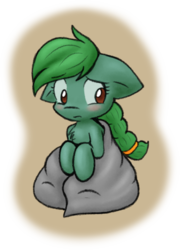 Size: 966x1342 | Tagged: safe, artist:zutcha, oc, oc only, oc:lonely day, earth pony, pony, fanfic:founders of alexandria, ponies after people, blanket, blushing, braid, embarrassed, fanfic, fanfic art, female, floppy ears, hooves, illustration, mare, sitting, solo