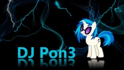 Size: 1280x720 | Tagged: safe, dj pon-3, vinyl scratch, g4, female, music, solo, wallpaper