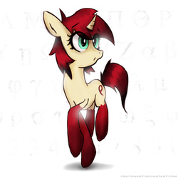 Size: 1600x1600 | Tagged: safe, artist:crutonart, oc, oc only, oc:rho, pony, unicorn, female, solo