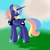 Size: 3000x3000 | Tagged: safe, artist:sunniedoodles, princess luna, g4, alternate hairstyle, alternate universe, female, high res, solo