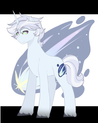 Size: 2400x3000 | Tagged: safe, artist:kraytt-05, oc, oc only, oc:quartz comet, pony, unicorn, high res, looking at you, offspring, parent:king sombra, parent:trixie, parents:trixbra