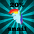 Size: 800x800 | Tagged: safe, rainbow dash, original species, snail, snail pony, g4, ambiguous gender, ms paint, rainbow, solo, star burst, wat