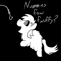 Size: 782x784 | Tagged: safe, artist:fluffsplosion, fluffy pony, bait, fluffy abuse, hook, reaction image, stupidity, this is bait, this will end in tears and/or death