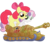 Size: 2400x2100 | Tagged: safe, artist:waffengrunt, apple bloom, sweetie belle, earth pony, pony, g4, crushing, destroyed, destruction, female, giant pony, high res, macro, solo, tank (vehicle), tank fetish