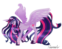 Size: 1280x1024 | Tagged: safe, artist:linamomoko, twilight sparkle, alicorn, pony, g4, female, mare, rainbow power, simple background, solo, transparent background, twilight sparkle (alicorn)