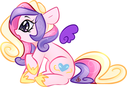 Size: 1280x878 | Tagged: safe, artist:sugarberry, princess cadance, g4, chibi, cute, cutedance, female, floating wings, open mouth, sitting, solo, stare