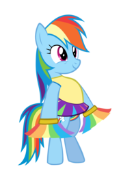 Size: 1974x2792 | Tagged: safe, artist:megarainbowdash2000, rainbow dash, pony, semi-anthro, g4, bipedal, cheerleader, clothes, female, mare, panties, rainbow underwear, skirt, smiling, solo, standing on two hooves, underwear, upskirt, wingless