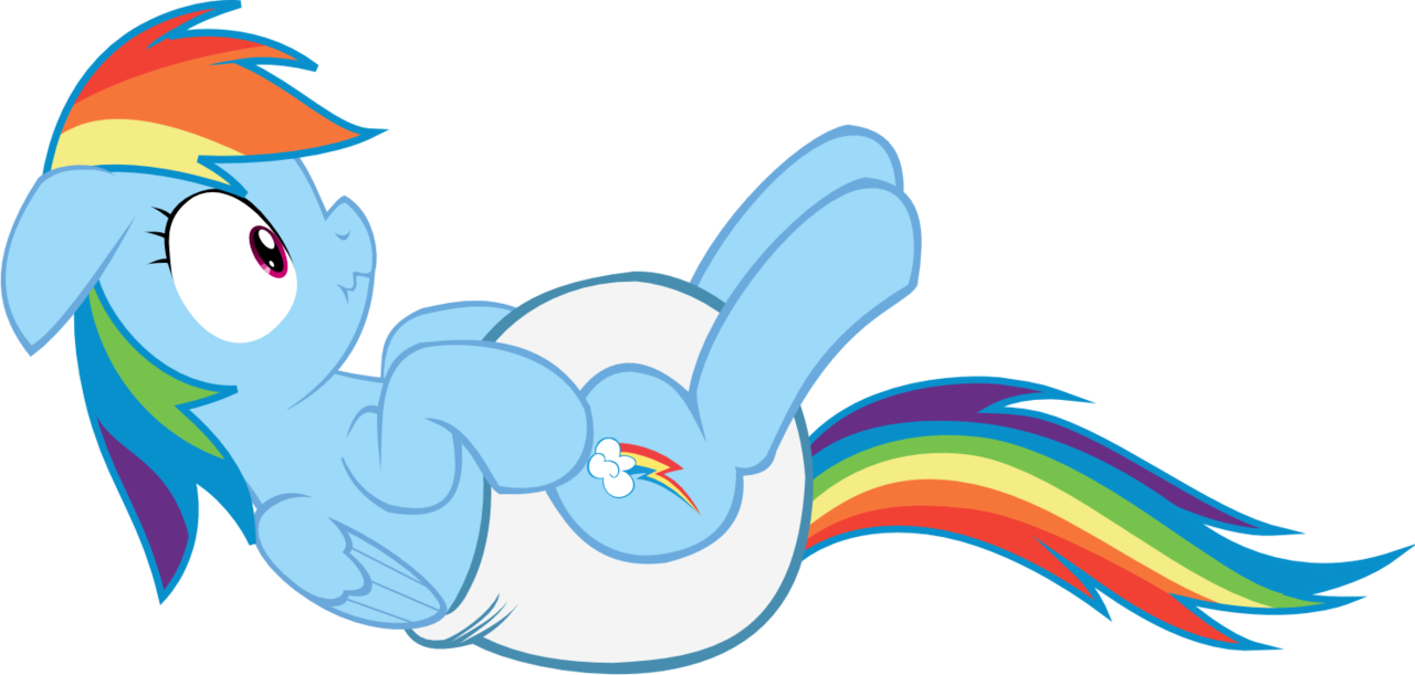 Safe Artist Megarainbowdash Rainbow Dash G Diaper Female Non Baby In Diaper