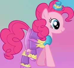 Size: 1024x944 | Tagged: safe, artist:lindana506, pinkie pie, pegasus, pony, equestria girls, g4, my little pony equestria girls, clothes, equestria girls outfit, female, mare, smiling, solo