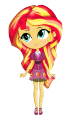 Size: 1200x2000 | Tagged: safe, artist:mailinya, sunset shimmer, equestria girls, g4, chibi, cute, female, solo