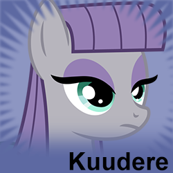 Size: 250x250 | Tagged: safe, maud pie, earth pony, pony, derpibooru, g4, female, kuudere, meta, solo, spoilered image joke