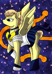 Size: 1024x1450 | Tagged: safe, artist:masqueradeofthenight, pony, ponified, sailor moon (series), sailor uranus, solo, tenou haruka