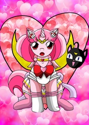 Size: 1024x1449 | Tagged: safe, artist:masqueradeofthenight, pony, chibiusa, ponified, sailor chibi moon, sailor moon (series), solo