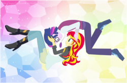 Size: 1000x651 | Tagged: dead source, source needed, safe, artist:jaquelindreamz, sci-twi, sunset shimmer, twilight sparkle, equestria girls, friendship games, g4, blushing, boots, clothes, crystal prep academy, crystal prep academy uniform, dusk shine, equestria guys, female, glasses, half r63 shipping, jacket, male, masterpiece, rule 63, school uniform, sci-dusk, sciduskshimmer, ship:duskshimmer, ship:sci-twishimmer, ship:sunsetsparkle, shipping, shoes, straight