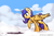 Size: 1280x837 | Tagged: safe, artist:itspencilguy, oc, oc only, oc:sunfall, pegasus, pony, /foe/, cloud, cloudy, solo