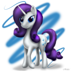 Size: 894x894 | Tagged: safe, artist:awalex, rarity, g4, female, fluffy, solo