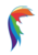 Size: 490x699 | Tagged: safe, rainbow dash, equestria girls, g4, hair, simple background, super deepthroat, transparent background