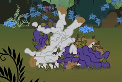 Size: 817x546 | Tagged: safe, screencap, rarity, bridle gossip, g4, hairity, muddy hooves