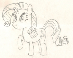 Size: 2809x2241 | Tagged: safe, artist:chronicle23, rarity, pony, unicorn, g4, female, high res, mare, monochrome, solo