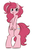 Size: 492x769 | Tagged: safe, artist:うめぐる, pinkie pie, earth pony, anthro, unguligrade anthro, g4, :p, alternate hairstyle, cute, diapinkes, featureless crotch, female, looking at you, smiling, solo, tongue out