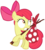 Size: 7000x7700 | Tagged: safe, artist:tardifice, apple bloom, earth pony, pony, bloom & gloom, g4, my little pony: friendship is magic, absurd resolution, bindle, female, simple background, solo, transparent background, vector