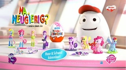 Size: 1680x941 | Tagged: safe, equestria girls, g4, chocolate egg, commercial, creepy, german, kill me, kinder egg, my little pony logo, nightmare fuel, toy