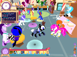 Size: 1024x768 | Tagged: safe, screencap, legends of equestria, g4, 3d, armor, dancing, game, night guard