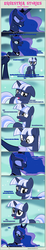 Size: 1475x7982 | Tagged: safe, artist:estories, princess luna, oc, oc:silverlay, original species, umbra pony, comic:seeds of darkness, g4, comic