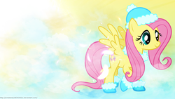 Size: 1920x1080 | Tagged: safe, artist:amaterasu987654321, fluttershy, g4, female, solo, wallpaper