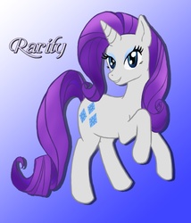 Size: 704x823 | Tagged: safe, artist:sonicrose, rarity, g4, female, simple background, solo