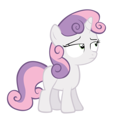 Size: 7361x7000 | Tagged: safe, artist:tardifice, sweetie belle, g4, absurd resolution, female, simple background, solo, sweetie belle is not amused, transparent background, unamused, vector