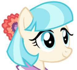 Size: 934x855 | Tagged: dead source, safe, artist:pegahaze, coco pommel, earth pony, pony, g4, rarity takes manehattan, bust, cocobetes, cute, daaaaaaaaaaaw, female, hnnng, mare, simple background, smiling, solo, transparent background, vector