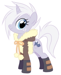 Size: 1209x1500 | Tagged: safe, artist:centchi, oc, oc only, oc:bunny slope, pony, unicorn, boots, clothes, freckles, jacket, simple background, solo, transparent background